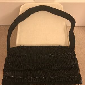 Black Beaded Bag